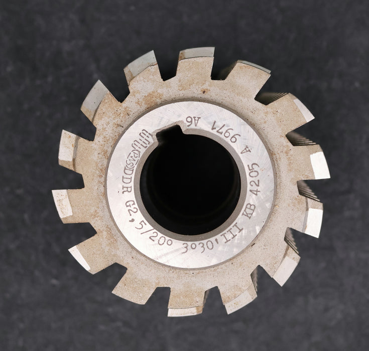 Bild des Artikels PWS-Zahnrad-Wälzfräser-gear-hob-m=-2,5mm-20°-EGW-Ø90x88xØ32mm-mit-LKN-BPIII