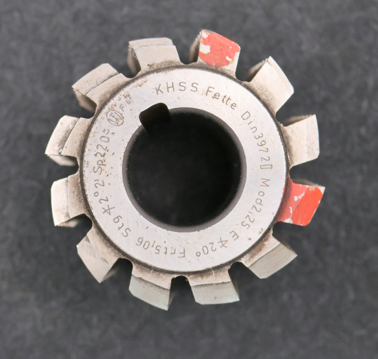 Bild des Artikels FETTE-Zahnrad-Wälzfräser-gear-hob-m=-2,25mm-20°-EGW-Ø70x57xØ27mm-mit-LKN