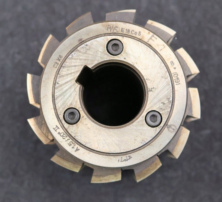 Bild des Artikels PWS-Zahnrad-Wälzfräser-gear-hob-m=-1,5mm-20°-EGW-Ø80x81xØ27mm-mit-LKN-BPII