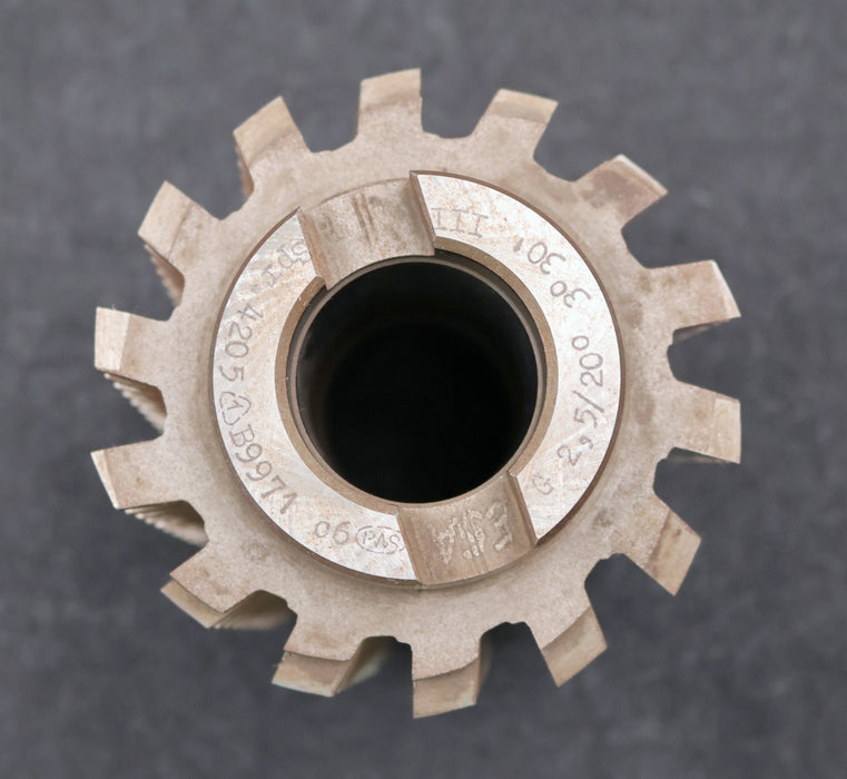 Bild des Artikels PWS-Zahnrad-Wälzfräser-gear-hob-m=-2,5mm-20°-EGW-Ø90x106xØ32mm--BPIII