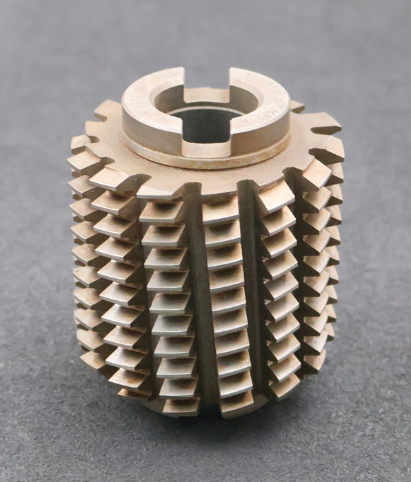 Bild des Artikels PWS-Zahnrad-Wälzfräser-gear-hob-m=-2,5mm-20°-EGW-Ø90x106xØ32mm-14-Spannuten