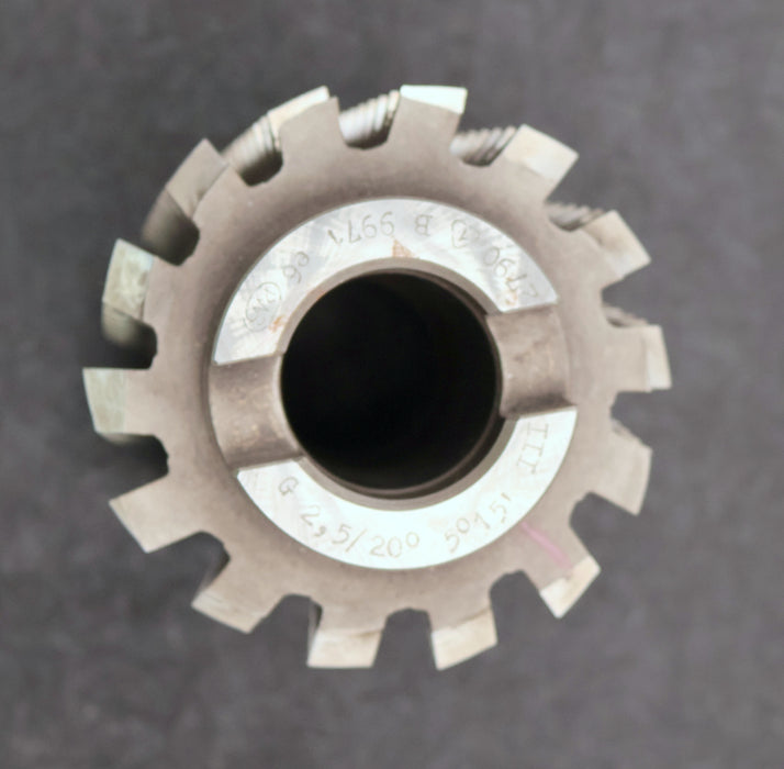 Bild des Artikels PWS-Zahnrad-Wälzfräser-gear-hob-m=-2,5mm-20°-EGW-Ø90x106xØ32mm-3gg.-Rechts