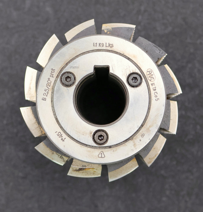 Bild des Artikels PWS-Zahnrad-Wälzfräser-gear-hob-m=-2,5mm-20°-EGW-Ø91x97xØ27mm-mit-LKN