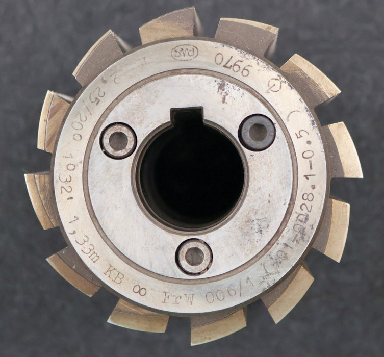 Bild des Artikels PWS-Zahnrad-Wälzfräser-gear-hob-m=-2,25mm-20°-EGW-Ø89x99xØ27mm-mit-LKN