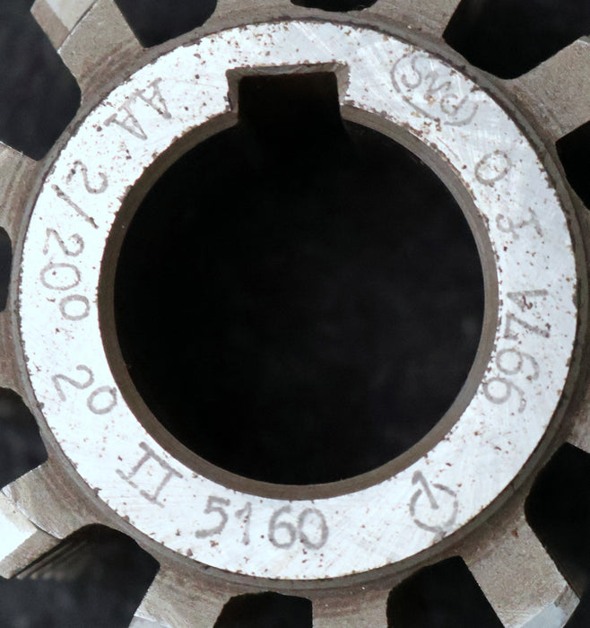 Bild des Artikels PWS-Zahnrad-Wälzfräser-gear-hob-m=-2mm-20°-EGW-Ø63x47xØ27mm-mit-LKN-BPII