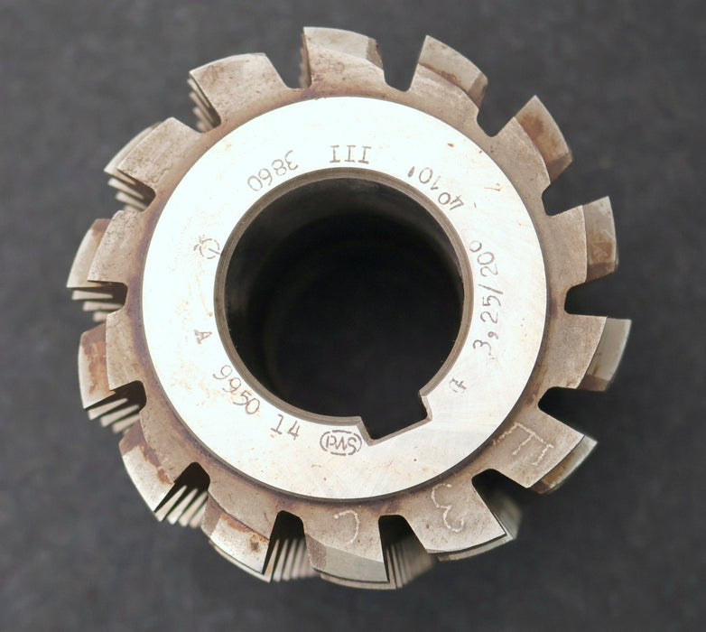 Bild des Artikels PWS-Zahnrad-Wälzfräser-gear-hob-m=-3,25mm-20°-EGW-Ø100x109xØ40mm-BPIII-2gg.-Re