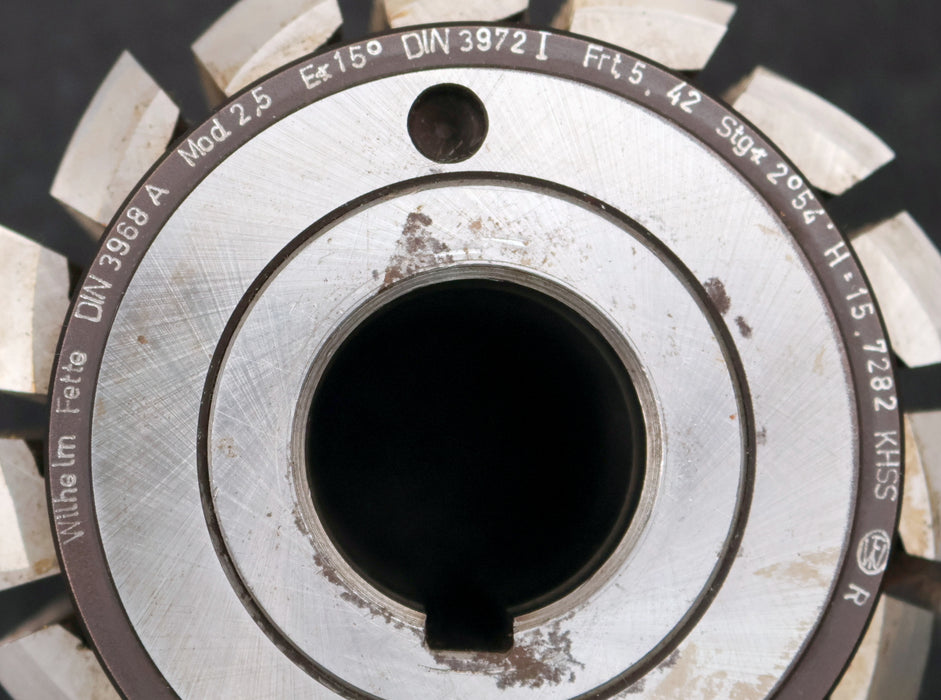 Bild des Artikels FETTE-Zahnrad-Wälzfräser-gear-hob-m=-2,5mm-15°-EGW-Ø105x106xØ32mm-mit-LKN