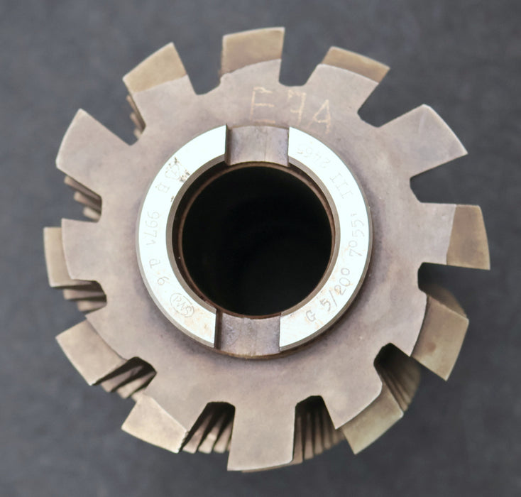 Bild des Artikels PWS-Zahnrad-Wälzfräser-gear-hob-m=-5mm-20°-EGW-Ø125x170xØ40mm-BPIII-12-Spannuten