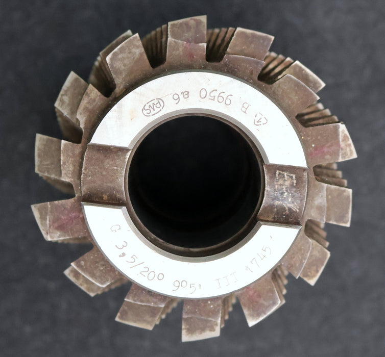 Bild des Artikels PWS-Zahnrad-Wälzfräser-gear-hob-m=-3,5mm-20°-EGW-Ø100x129xØ40mm-BPIII