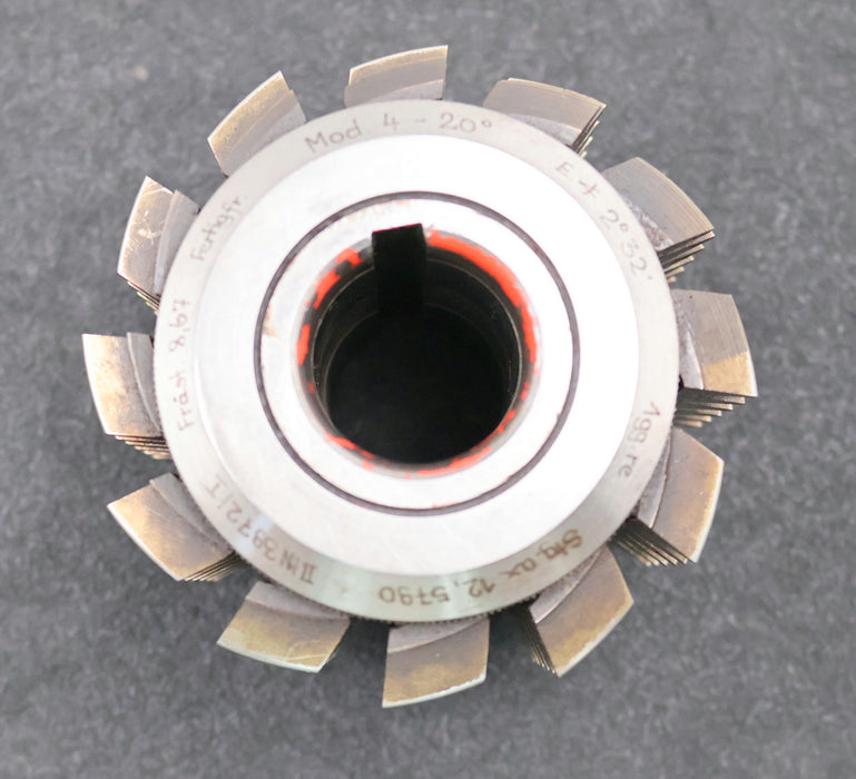 Bild des Artikels SAAZOR-Zahnrad-Wälzfräser-gear-hob-m=-4mm-20°-EGW-Ø107x106xØ32mm-mit-LKN-BPI