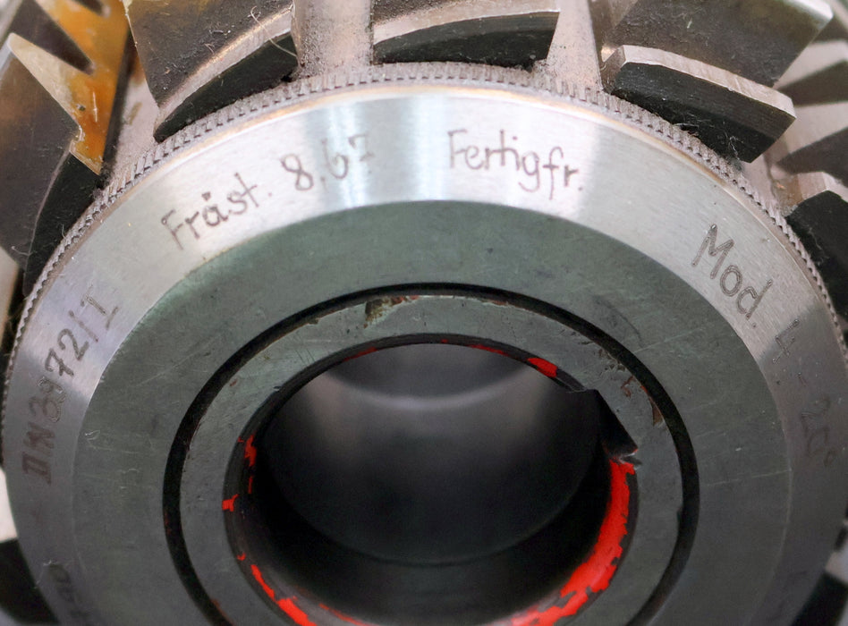 Bild des Artikels SAAZOR-Zahnrad-Wälzfräser-gear-hob-m=-4mm-20°-EGW-Ø107x106xØ32mm-mit-LKN-BPI