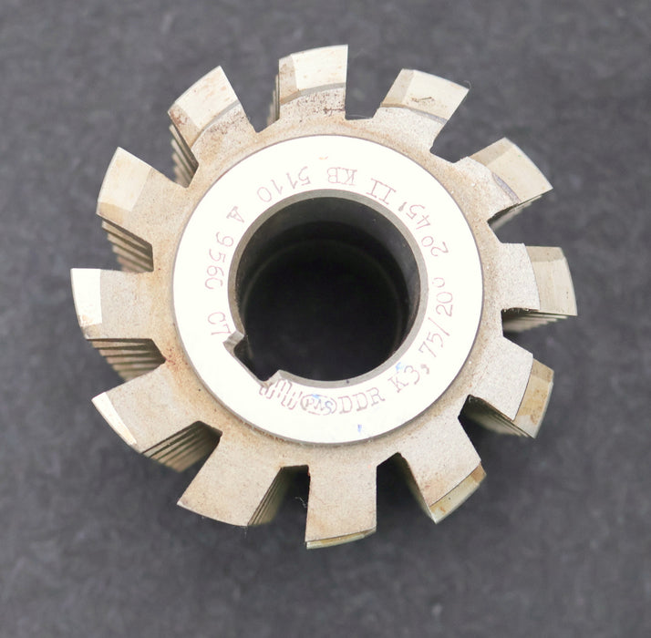 Bild des Artikels PWS-Zahnrad-Wälzfräser-gear-hob-m=-3,75mm-20°-EGW-Ø91x88xØ32mm-mit-LKN-BPII