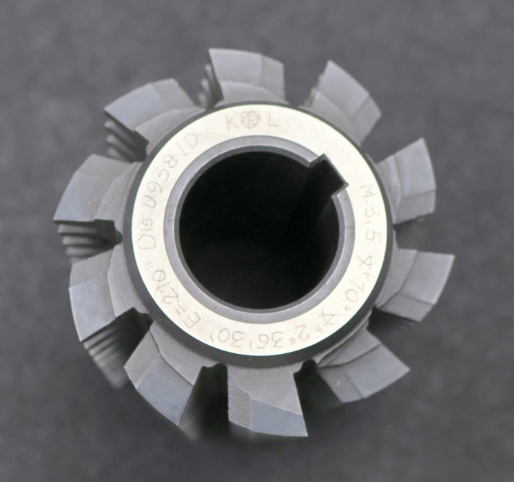 Bild des Artikels KL-Zahnrad-Wälzfräser-gear-hob-m=-3,5mm-10°-EGW-Ø84x106xØ32mm-mit-LKN