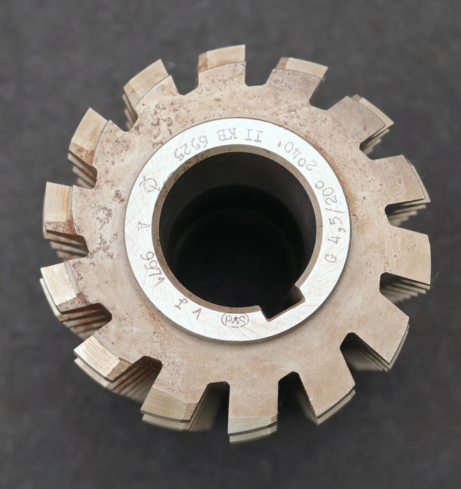 Bild des Artikels PWS-Zahnrad-Wälzfräser-gear-hob-m=-4,5mm-20°-EGW-Ø107x136xØ40mm-mit-LKN-BPII