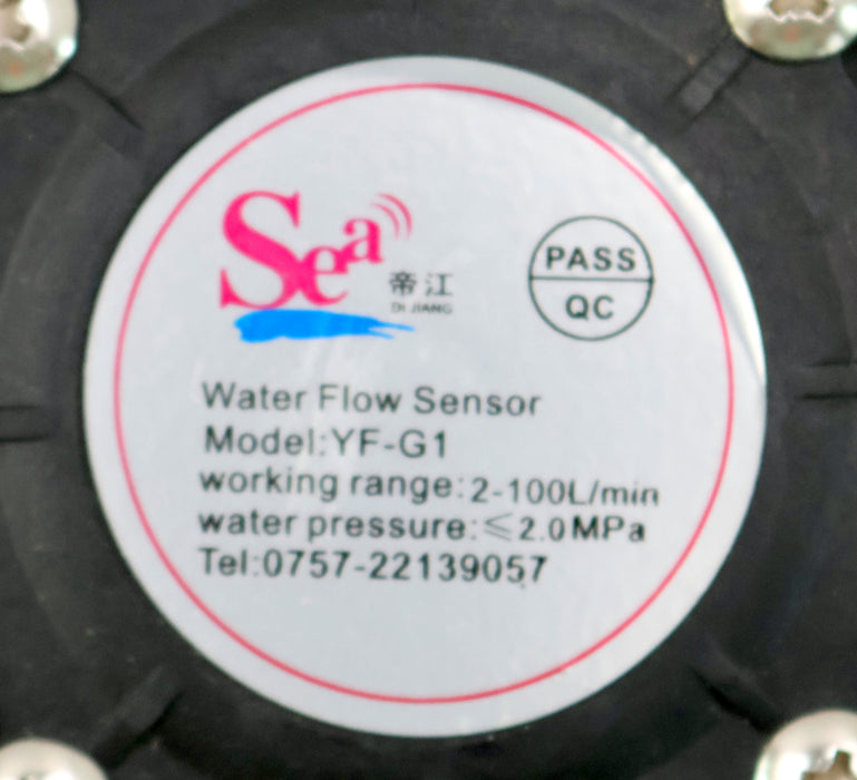 Bild des Artikels SEA-Wasser-Durchflusssensor-Water-Flow-Sensor-YF-G1-2-100L/min-2,0MPa-unbenutzt