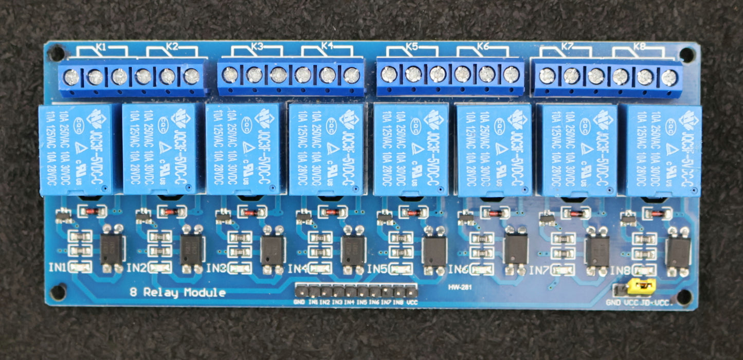 Bild des Artikels 5x-8-Kanal-Relaismodul-Platine-5V-EL880003-unbenutzt