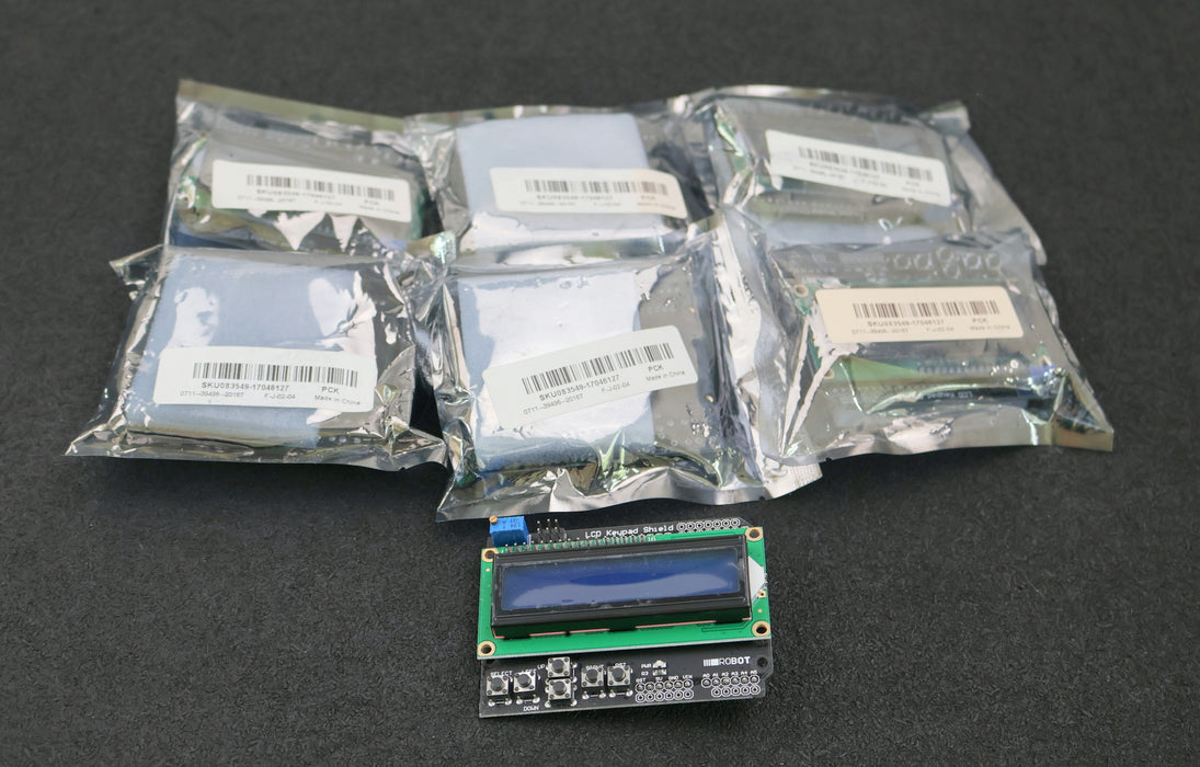 Bild des Artikels 7x-LCD1602-mit-Tastatur-blaue-Hintergrundbeleuchtung-für-ARDUINO-Roboter