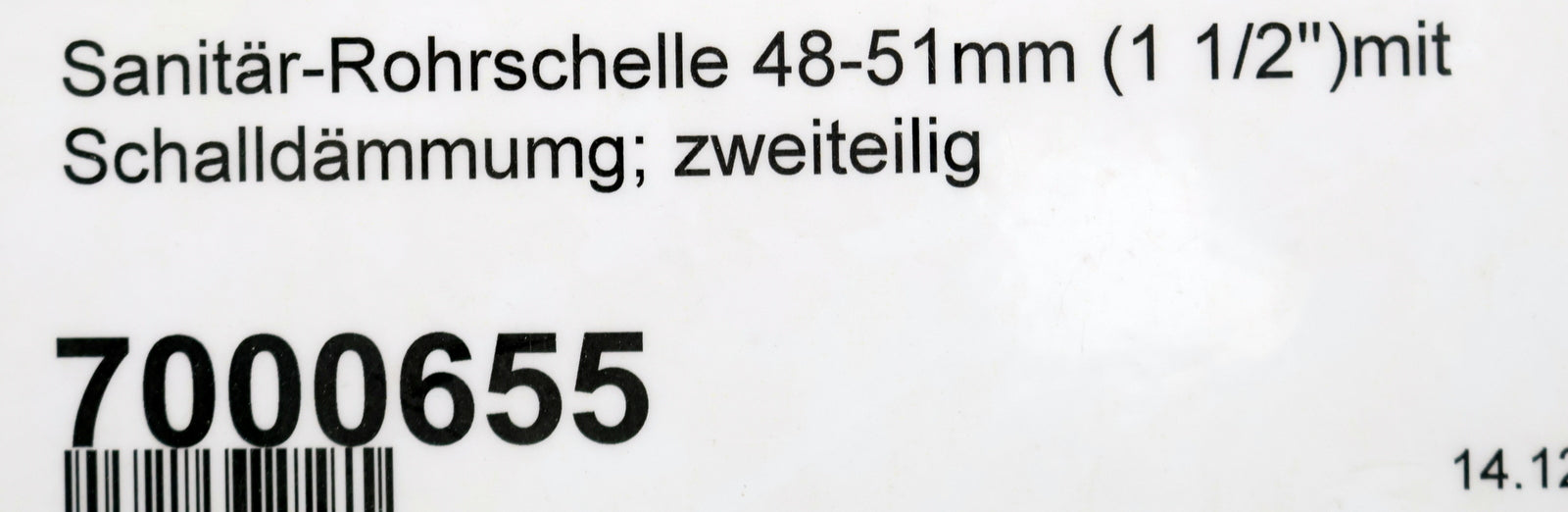 Bild des Artikels MUPRO-16x-Rohrschelle-48-51mm-(1-1/2'')-mit-Schaldämmung-Art.Nr.-7000655