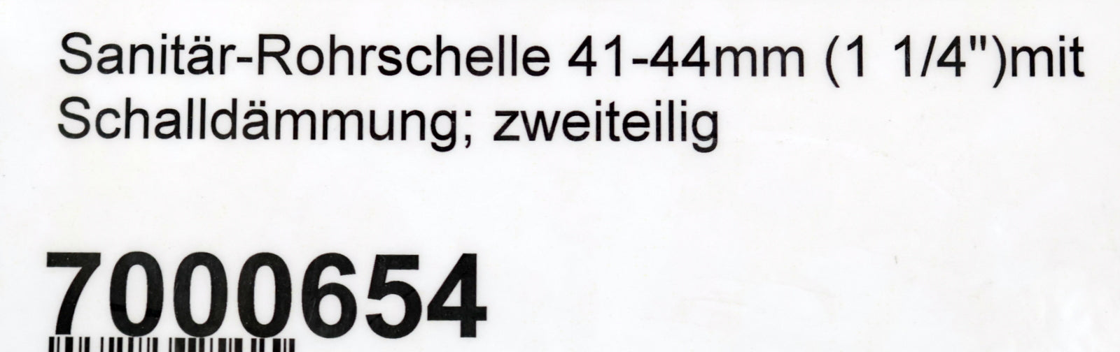 Bild des Artikels MUPRO-29x-Rohrschelle-41-44mm-(1-1/4'')-mit-Schaldämmung-Art.Nr.-7000654