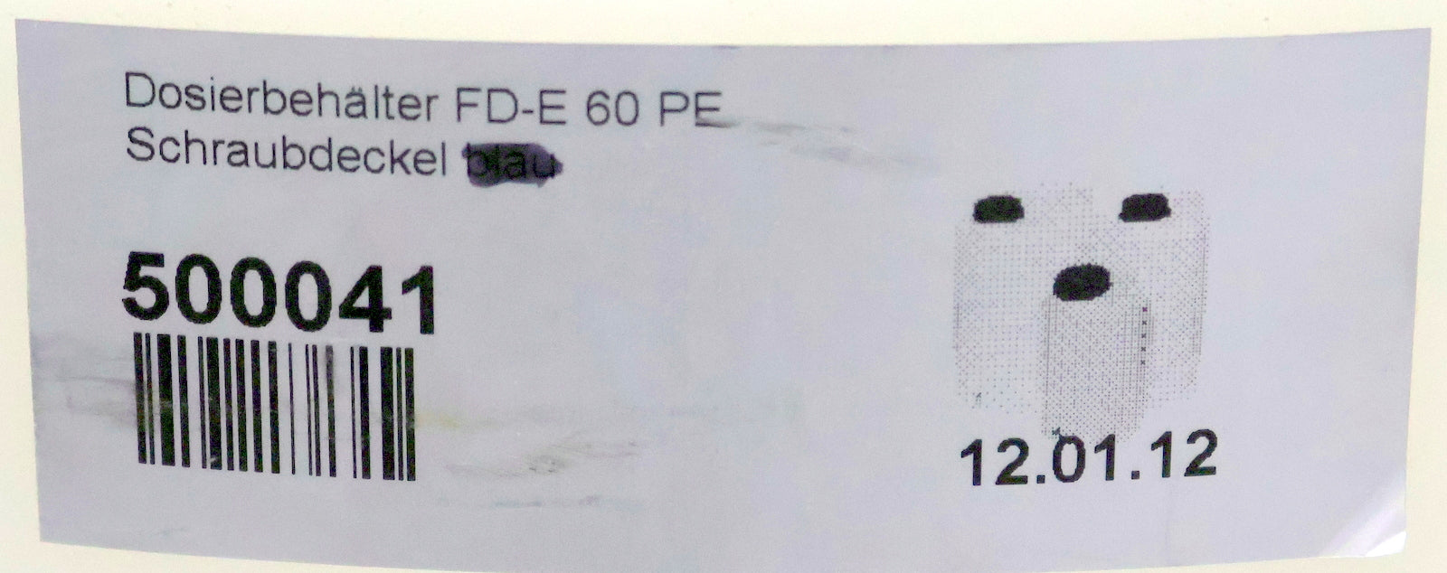 Bild des Artikels Dosierbehälter-FD-E-60-PE-Fassungsvermögen-60L-Natur-Farbe-Ø-420mm-Höhe-500mm