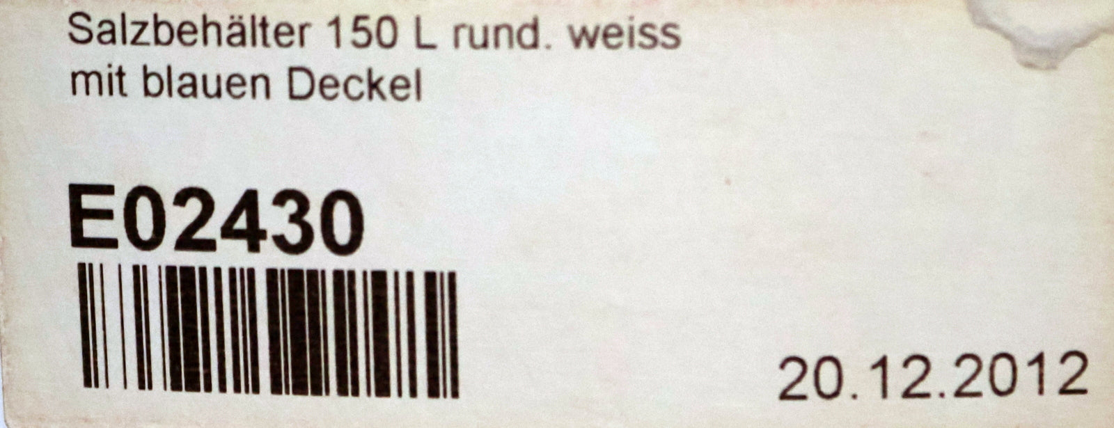 Bild des Artikels BKG-Sohletank-Brine-Tank-Salzbehälter-E02430-Fassungsvermögen-150L-Höhe-750mm