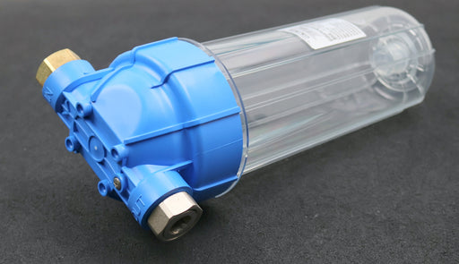 Bild des Artikels BKG-10''-Filtergehäuse-transparente-Filtertasse-Anschlüße-3/4''-Überwurfmutter