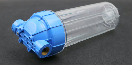 Bild des Artikels AQUA-FILTER-10''-Filtergehäuse-transparente-Filtertasse-Anschlüße-1/2''-IG