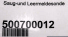 Bild des Artikels BKG-Saug--und-Leermeldesonde-500700012-Kabellänge-245mm-unbenutzt