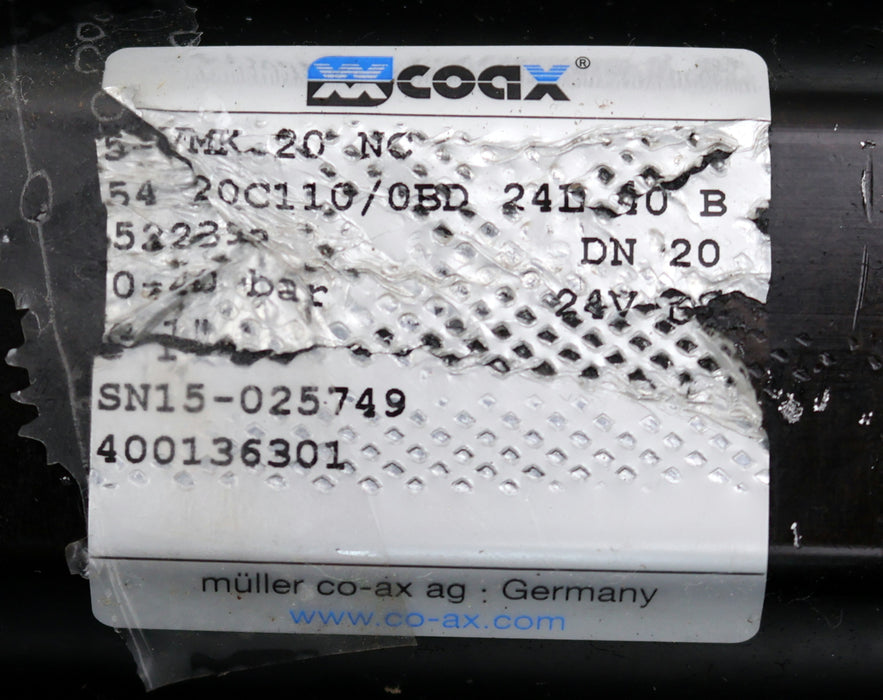 Bild des Artikels COAX-Wegeventil-5-VMK-20-NC-DN20-0-40bar-24VDC-REXROTH-0-820-022-987-gebraucht