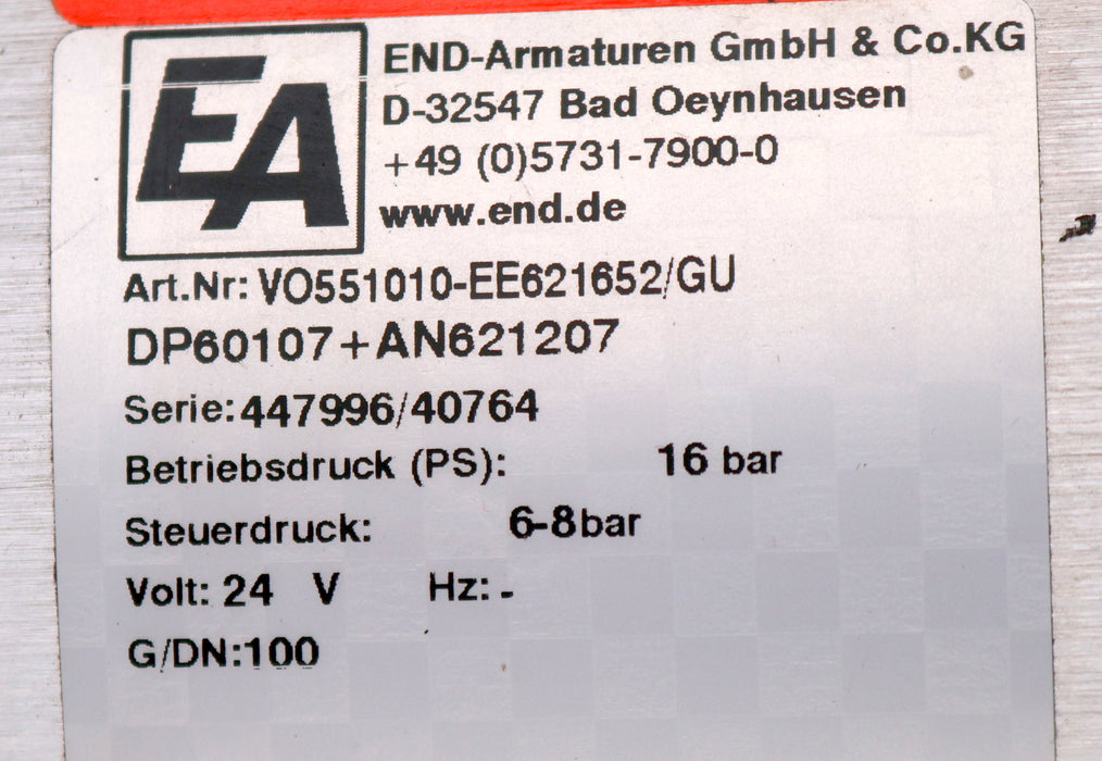 Bild des Artikels END-ARMATUREN-Kugelhahn-VO-VO551010--EE621652/GU-Betriebsdruck-16bar