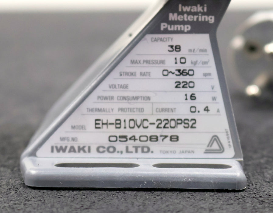 Bild des Artikels IWAKI-Dosierpumpe-Model-EH-B10VC-220PS2-220V-38ml/min-10kgf/cm²-0~360spm