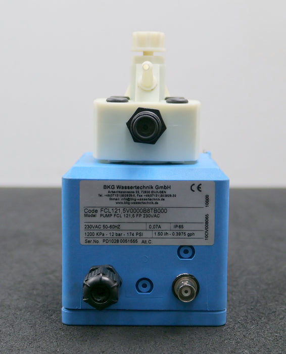 Bild des Artikels EMEC-Dosierpumpe-Model-PUMP-FCL-121,5-FP-230VAC-1,50l/h-0,3975gph-0,07A