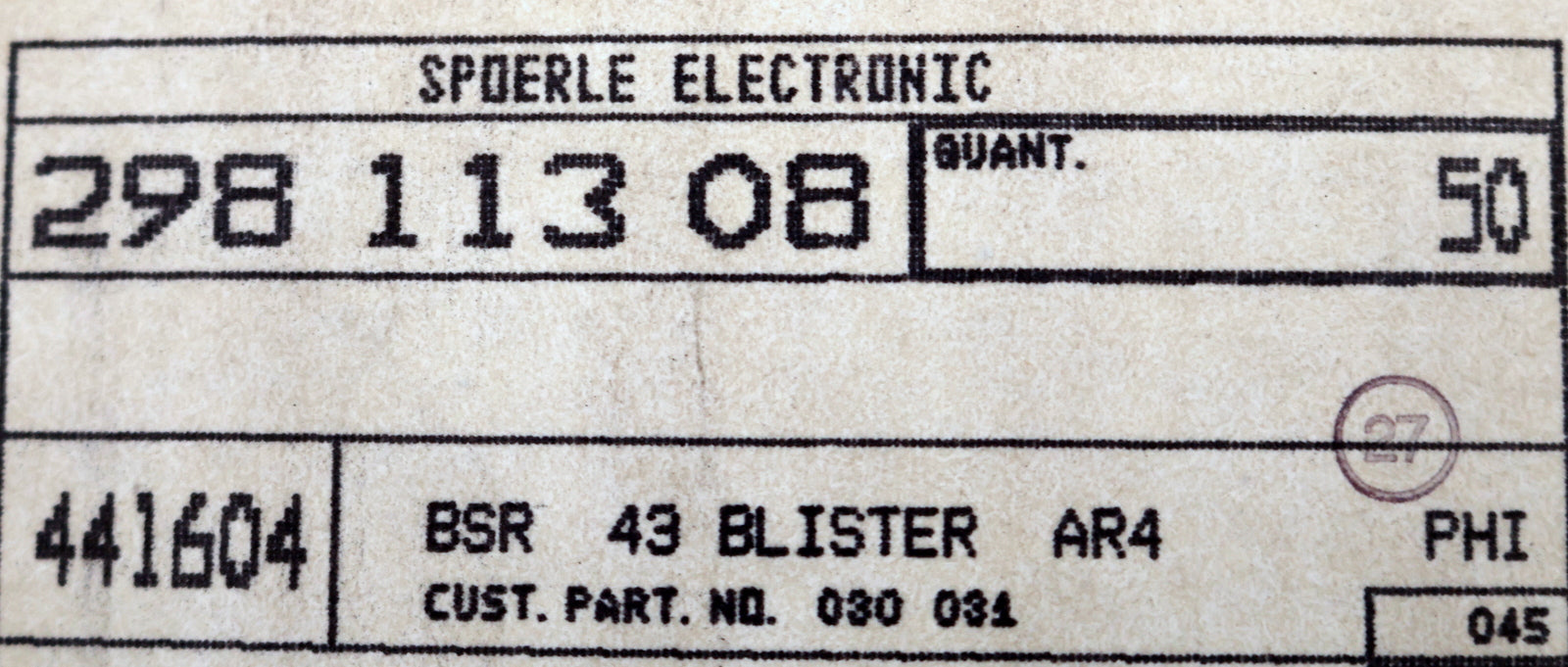 Bild des Artikels SPOERLE-50x-Einzelne-Zener-Dioden-SOT-89-BSR-43-BLISTER-AR4-unbenutzt-in-OVP
