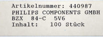 Bild des Artikels SPOERLE-100x-Dioden-BZX-84-C-5V6-BLISTER-unbenutzt-in-OVP