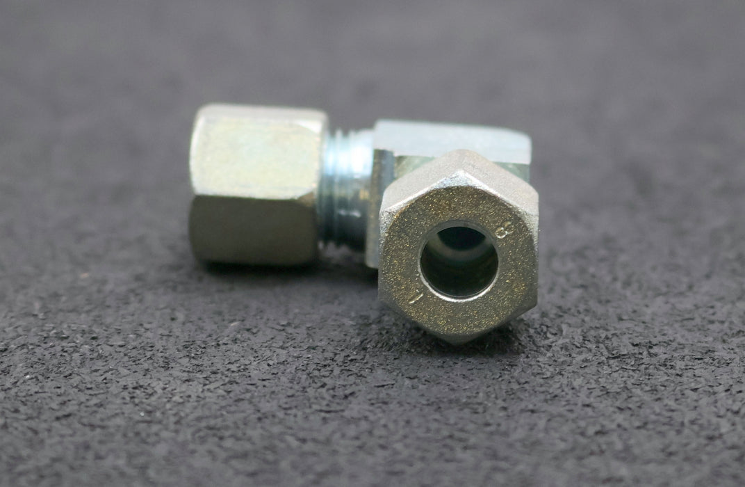 Bild des Artikels GOK-5x-90°-Winkelrohrverschraubung-aus-Stahl-für-8mm-Rohre-unbenutzt