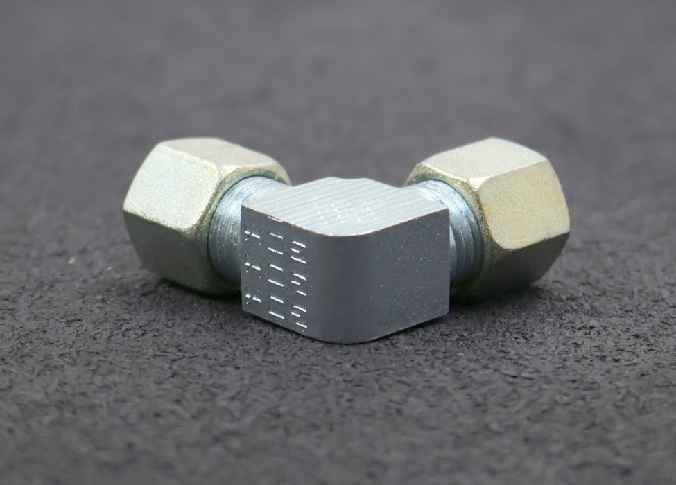 Bild des Artikels GOK-5x-90°-Winkelrohrverschraubung-aus-Stahl-für-8mm-Rohre-unbenutzt