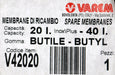Bild des Artikels VAREM-Membrane-für-Druckbehälter-V42020-20-40l-InnenØ-der-Öffnung-100mm