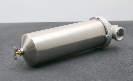 Bild des Artikels Edelstahl-Filtergehäuse-Größe-10''-Anschluß-1''-mit-2-Schraublöcher-unbenutzt