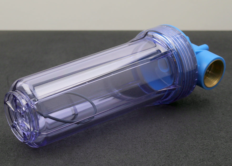 Bild des Artikels Filtergehäuse-Länge-10''-Messinganschlüsse-1-1/4''-Klarsichtfiltertasse