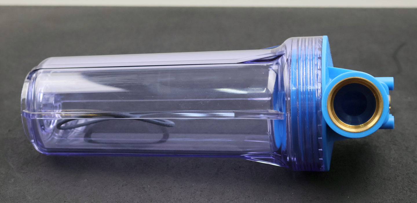 Bild des Artikels Filtergehäuse-Länge-10''-Messinganschlüsse-1-1/4''-Klarsichtfiltertasse