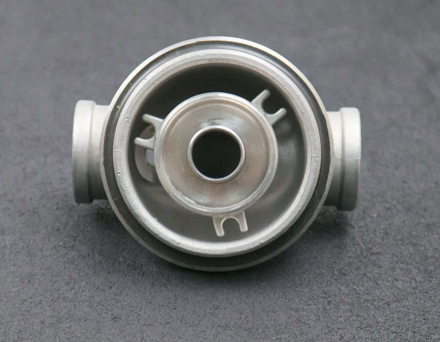 Bild des Artikels Edelstahl-Filterkopf-AußengewindeØ-98,8mm-Anschlüsse-1''-mit-2-Schraublöcher