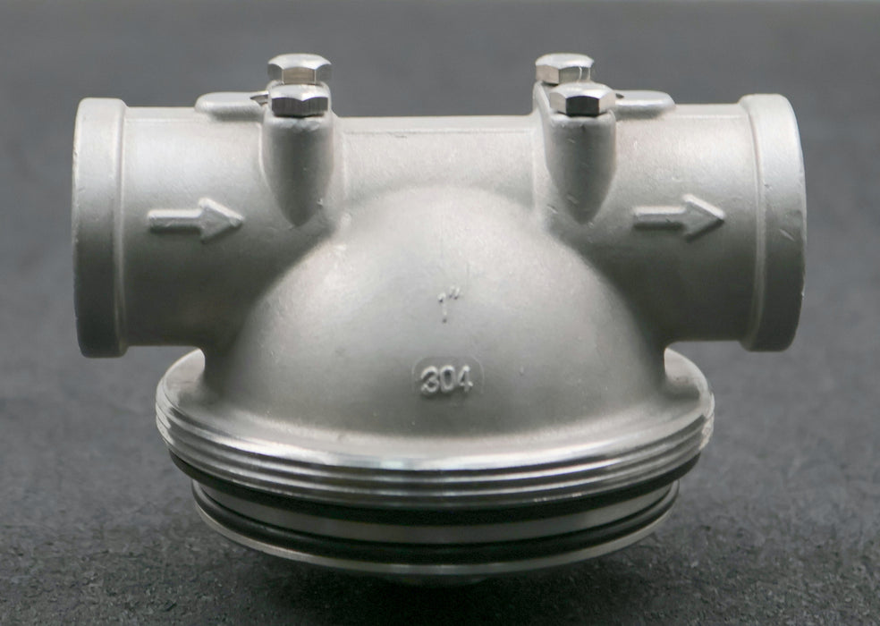 Bild des Artikels Edelstahl-Filterkopf-AußengewindeØ-98,8mm-Anschlüsse-1''-mit-2-Schraublöcher