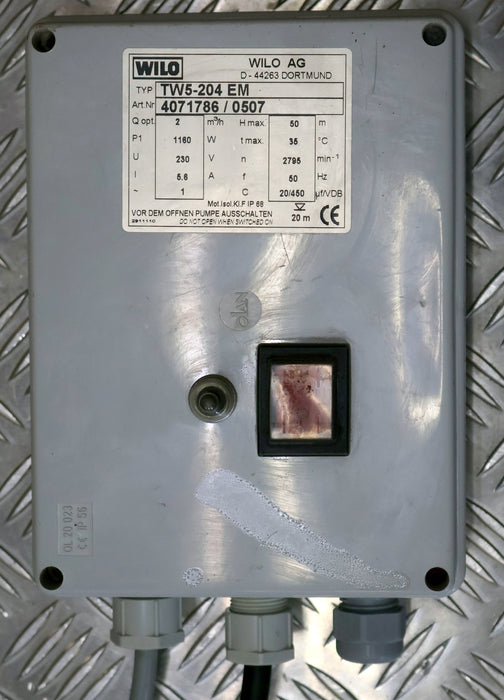 Bild des Artikels WILO-Unterwassermotorpumpe-TW5-204-EM-Art.Nr.-4071786/0507-2m³/h-Hmax.-50m