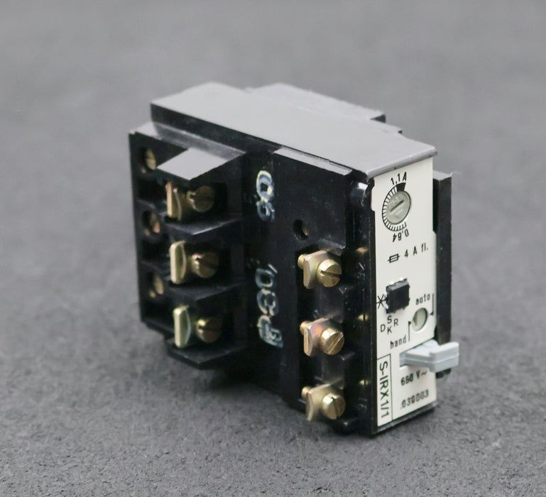 Bild des Artikels DDR-EAW-Thermisches-Überstromrelais-S-IRX1/1-660VAC-Einstellbereich-0,64…1,1A