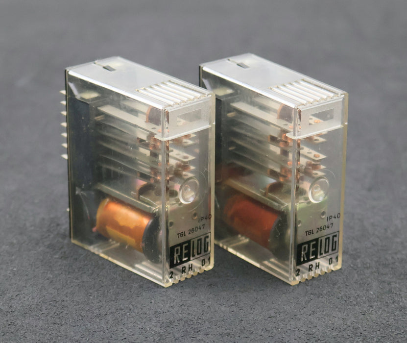 Bild des Artikels VEB-RELAISTECHNIK-2x-Relais-RELOG-2-RH-01-48VDC-TGL-26047-IP40-gebraucht