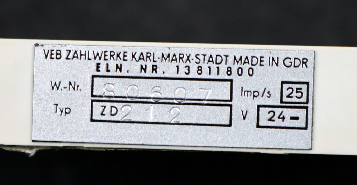 Bild des Artikels VEB-Zahlwerke-ZD212-24VDC-25Imp/s-gebraucht-in-OVP
