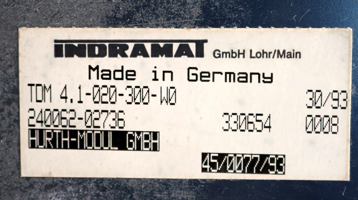 Bild des Artikels INDRAMAT-AC-Servo-Controller-TDM-4.1-020-300-W0-Nr.-233714-unbenutzt-in-OVP