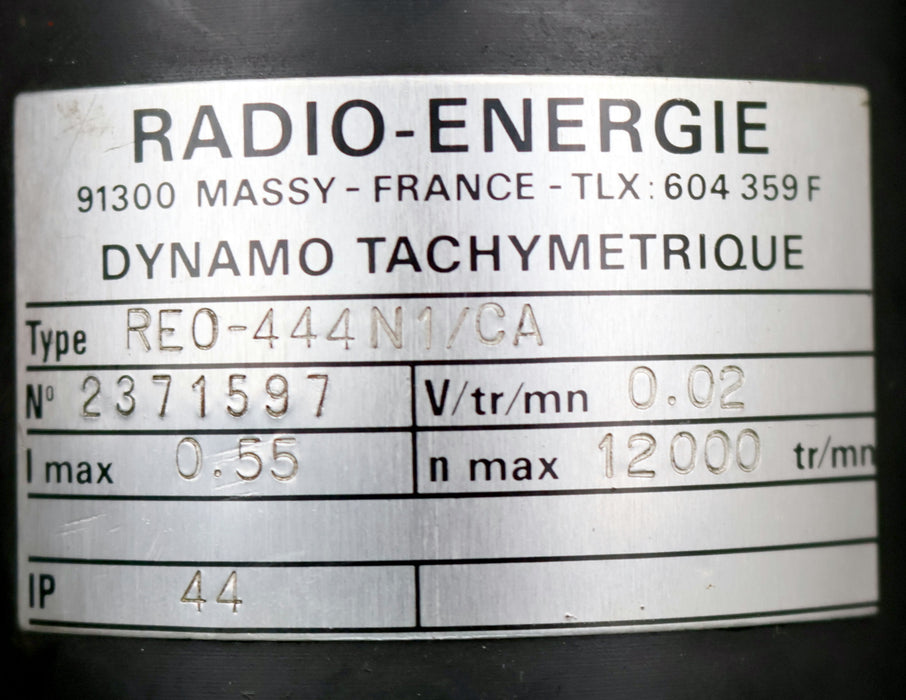 Bild des Artikels RADIO-ENERGIE-Tachometerdynamo-RE0-444N1/CA-V/tr/mn-0.02-Imax.-0,55A