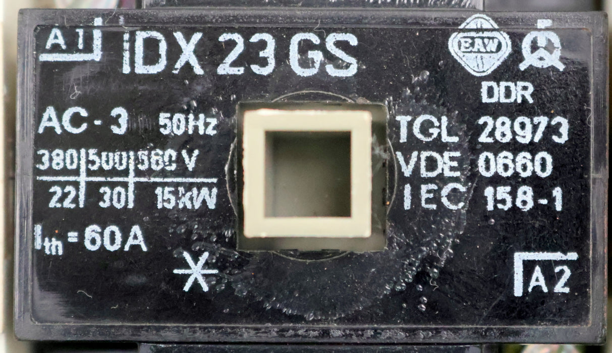 Bild des Artikels DDR-EAW-Leistungsschütz-IDX-23GS-TGL-28973-380V-22kW-500V-30kW-660V-15kW