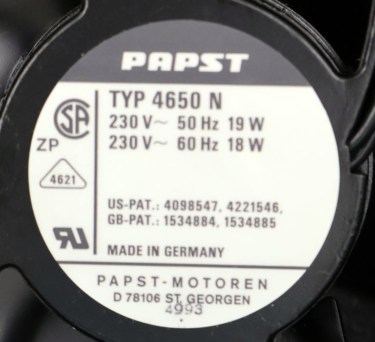 Bild des Artikels PAPST-Lüfter-Typ-4650N-120x120x38mm-230VAC-50Hz-19W-60Hz-18W-unbenutzt-in-OVP